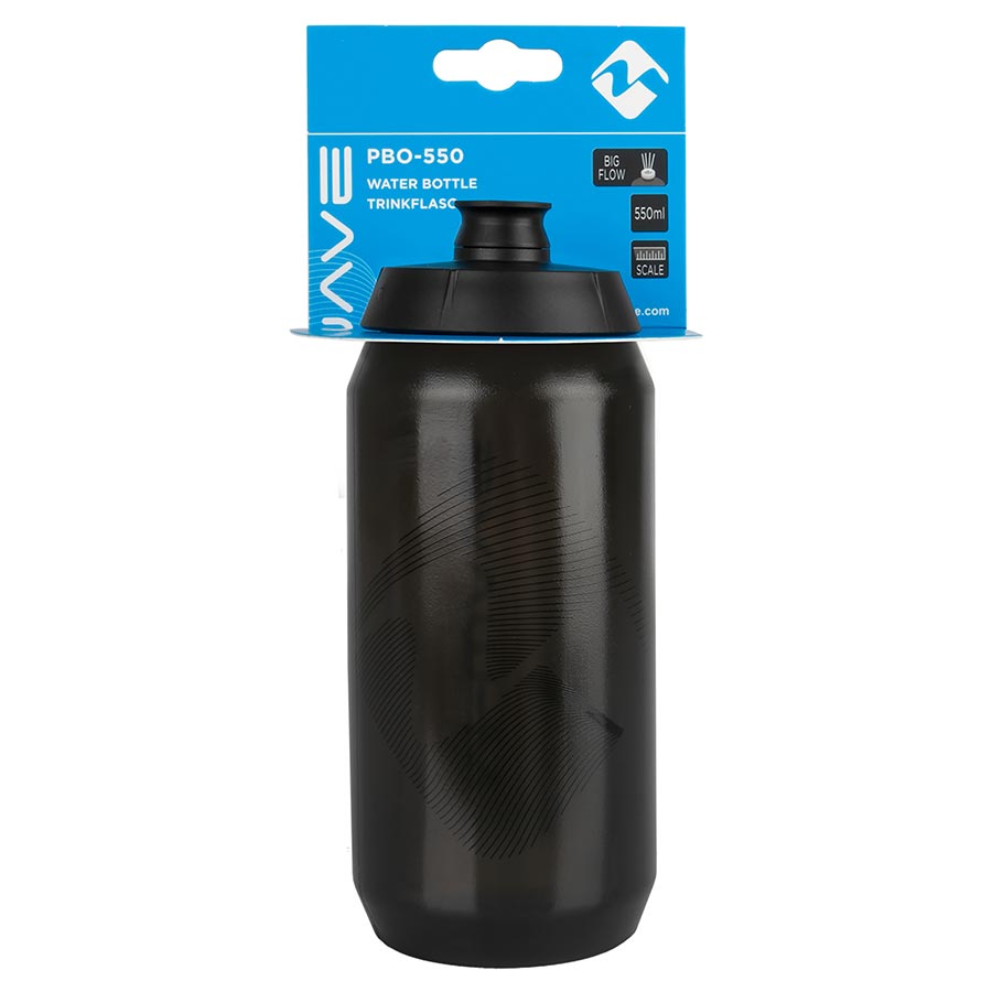 M-Wave PBO 550 Water Bottle 550ml / 19oz Black on Black