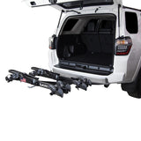 Saris Freedom Hitch Mount Rack 2'' Bikes: 4 Max weight per bike: 60 lb for 2 closest - 35 lb for 2 furthest trays