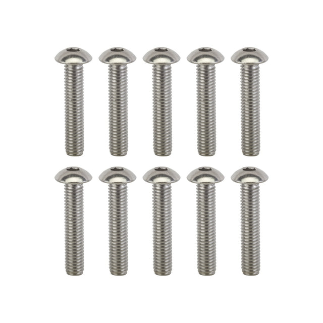 Sunlite Stainless Steel Button Head Bolts M5 x 25 Bag of 10