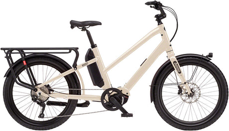Benno Boost E Class 3 Etility Ebike - Bosch Performance Line Sport 400Wh Step-Through Bone Gray One Size