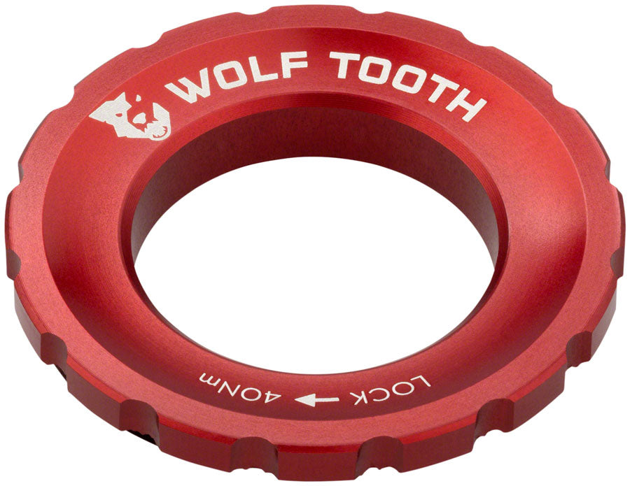 Wolf Tooth CenterLock Rotor Lockring - External Splined - Red