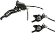 Hope Tech 3 X2 Duo Disc Brake Lever - Front Rear Hydraulic Post Mount Black - Left
