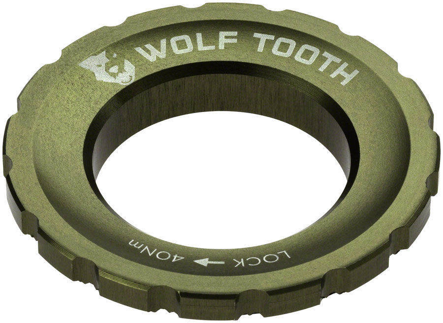 Wolf Tooth CenterLock Rotor Lockring - External Splined - Olive