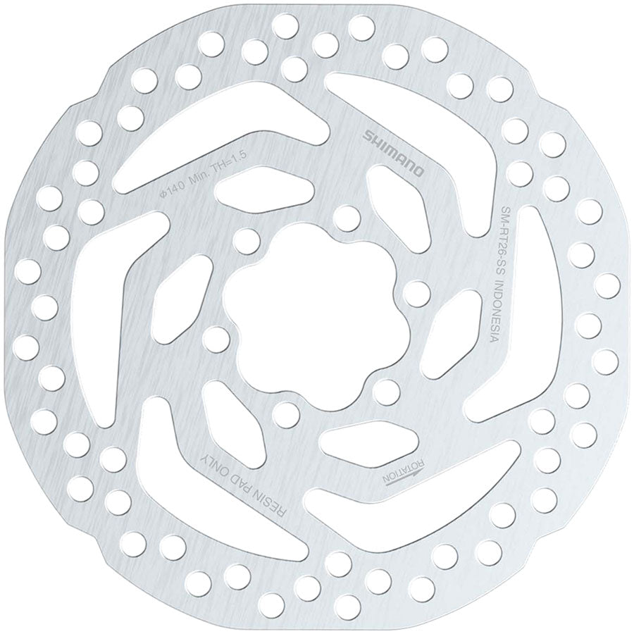 Shimano SM-RT26 Disc Brake Rotor - 6-Bolt Bolts Included, For Resin Pad Only