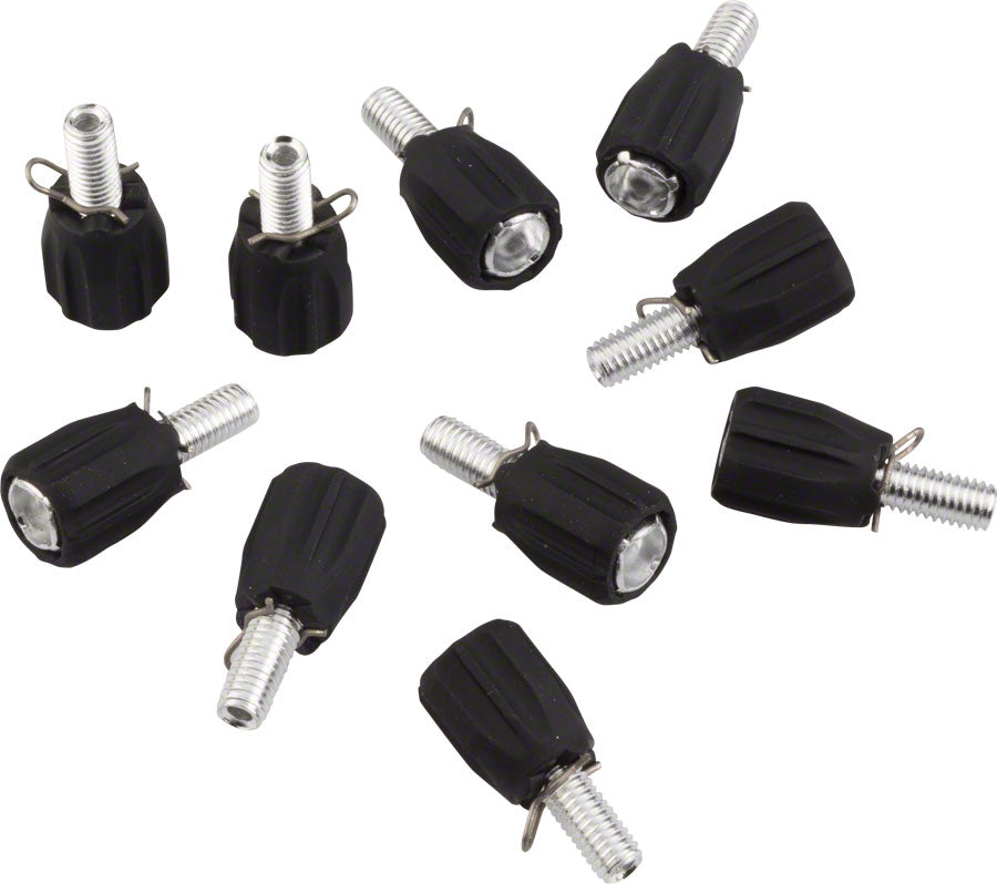 Jagwire Frame Mount Barrel Adjuster - M5 - Index, Bag of 10, Black