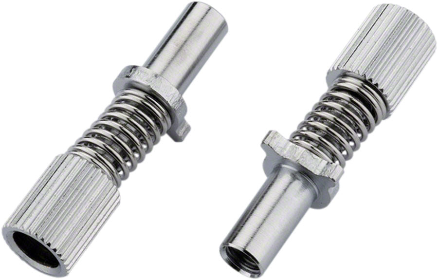 Jagwire Frame Mount Barrel Adjuster - M5 - Mickey, Pair, Chrome