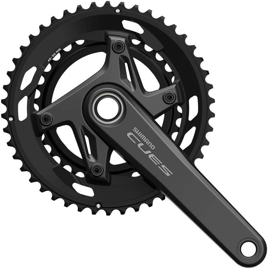 Shimano CUES FC-U6030-2 Crankset - Black - 165mm, 50/34t
