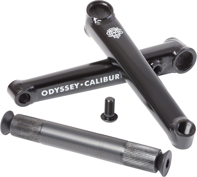 Odyssey Calibur V2 Crankset - Right Hand/Left Hand Drive Rust Proof Black - 160mm