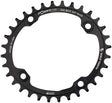 Wolf Tooth Elliptical 104 BCD Chainring - 34t 104 BCD 4-Bolt Requires Shimano 12-Speed Hyperglide+ Chain BLK