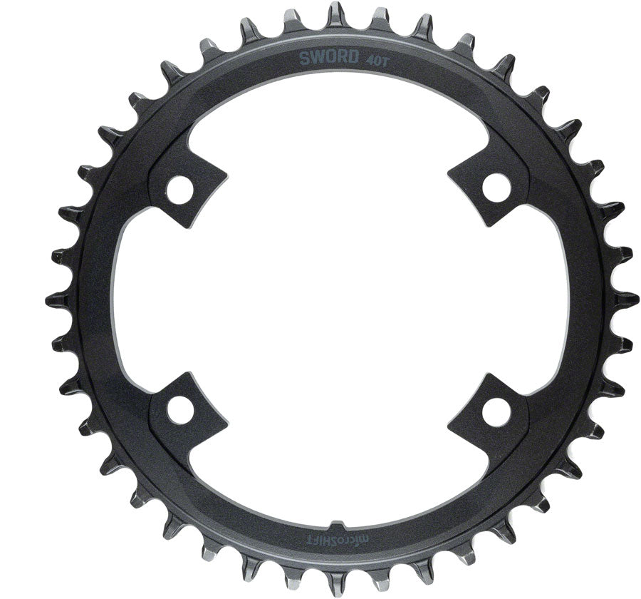 microSHIFT Sword Chainring - Black - 40t, Single