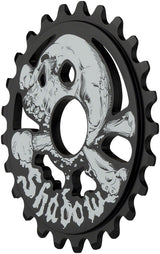 The Shadow Conspiracy Cranium Sprocket - 5mm Thick 7075-T6 Alloy - 25T, Black