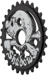The Shadow Conspiracy Cranium Sprocket - 5mm Thick 7075-T6 Alloy - 28T, Black