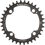 Wolf Tooth 104 BCD Chainring - 104 BCD 4-Bolt Drop-Stop Black - 34t
