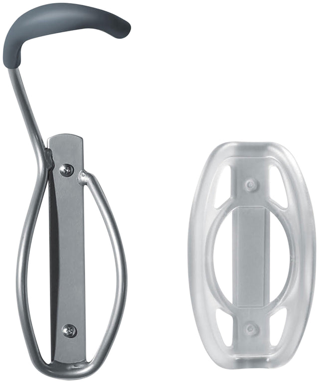 Delta Single Bike Wall Mount Rack with Tire Tray: Holds One Bike Gray