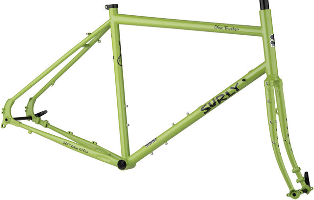 Surly Disc Trucker Frameset - 26", Steel, Pea Lime Soup