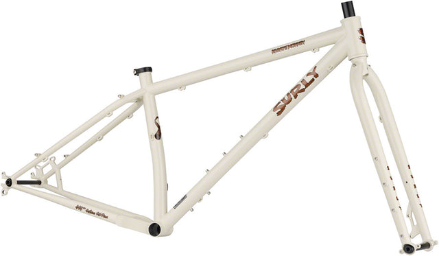 Surly Karate Monkey Frameset - 27.5", Steel, Snow Mold White