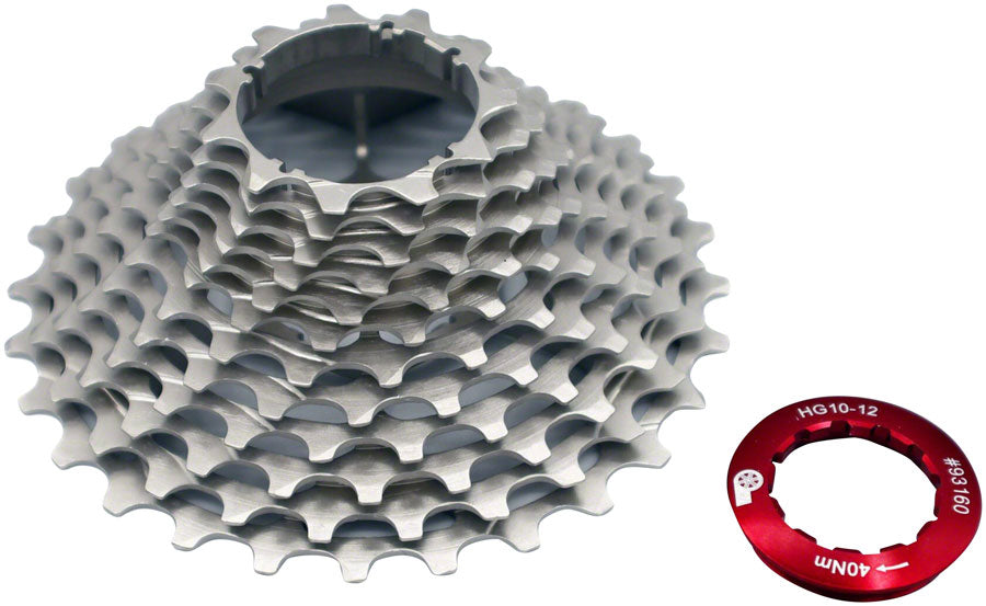 Prestacycle UniBlock Cassette - Silver - 12-Speed, HG 12, 11-30