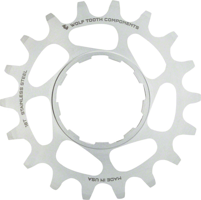 Wolf Tooth Single Speed Stainless Steel Cog - Compatible 3/32" Chains