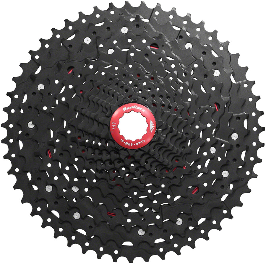 SunRace Cassette - 12-Speed - 11-51t, Black Chrome