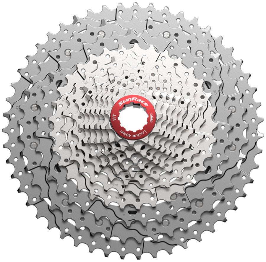 SunRace Cassette - 12-Speed - 11-51t, Metallic Silver