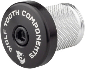 Wolf Tooth Compression Plug with Integrated Spacer Stem Cap - Black