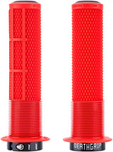 DMR DeathGrip 2 Flanged Grips - Lock-On - Red, Thick (31.3mm)