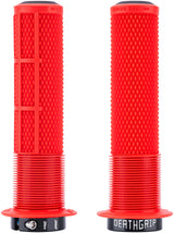 DMR DeathGrip 2 Flanged Grips - Lock-On - Red, Thin (29.8mm)