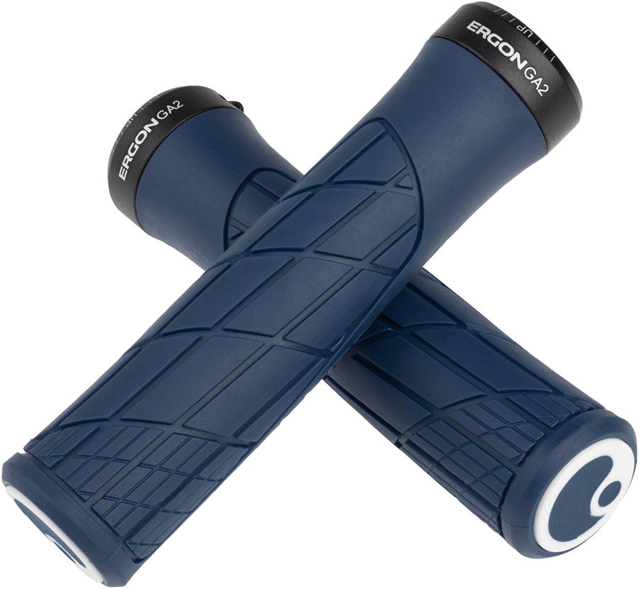 Ergon GA2 Grips - Lock-On - Nightride Blue