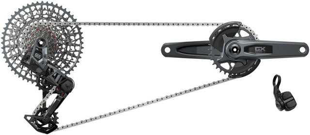 SRAM GX T-Type Eagle Transmission Groupset - AXS POD Controller 10-52t Cassette Rear Derailleur Chain - 175mm Crank