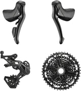 microSHIFT Sword BLK 1x9-Speed Groupset -  Includes Brake/Shifters Rear Derailleur Medium Cage