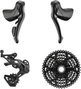 microSHIFT Sword BLK 1x9-Speed Groupset -  Includes Brake/Shifters Rear Derailleur Medium Cage