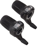 microSHIFT DS85 Twist Shifter Set - Triple Optical Gear Indicator Shimano Compatible - 7-Speed