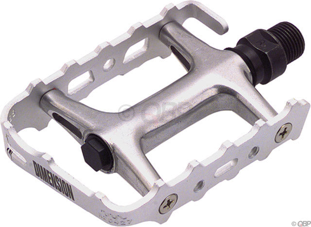 Dimension Mountain Pro Pedals - Platform Aluminum 9/16" - Silver