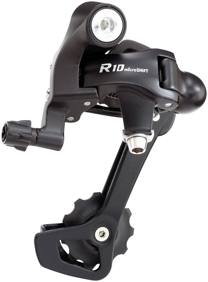 microSHIFT R10 Rear Derailleur - 10 Speed Shimano Compatible Black - Long