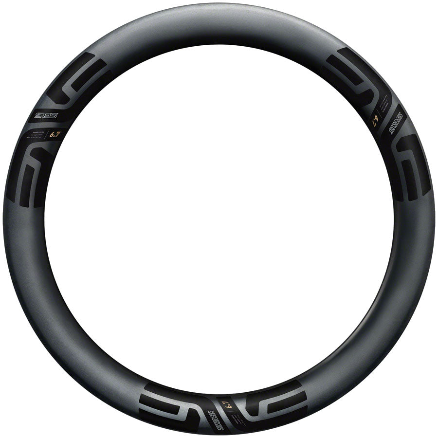 ENVE Composites SES 6.7 Rim - 700 Disc 24H Black - 6.7, Front, 60