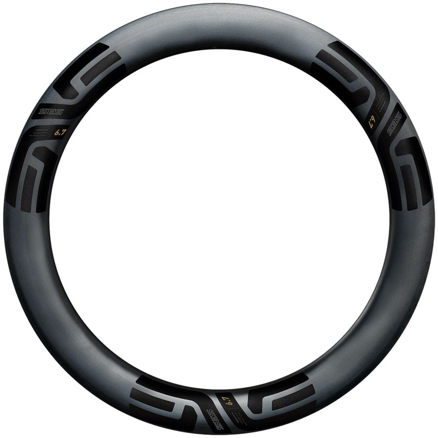 ENVE Composites SES 6.7 Rim - 700 Disc 24H Black - 6.7, Rear, 67