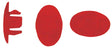 Velocity Rim Plug: Bag of 72 - 7.7mm-8.3mm, Red