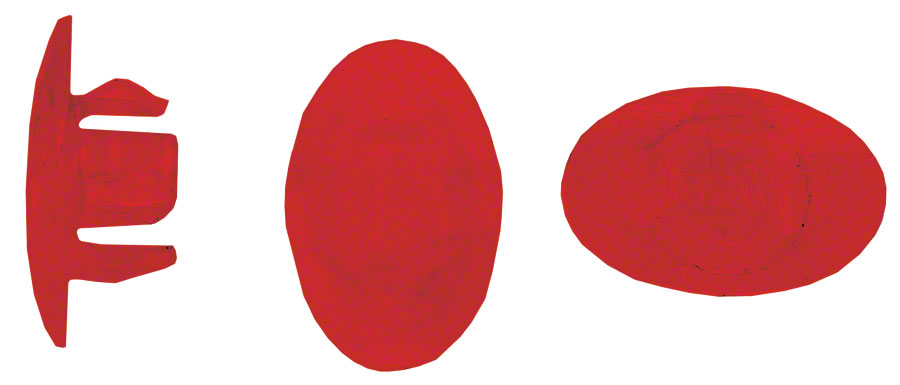 Velocity Rim Plug: Bag of 72 - 7.7mm-8.3mm, Red