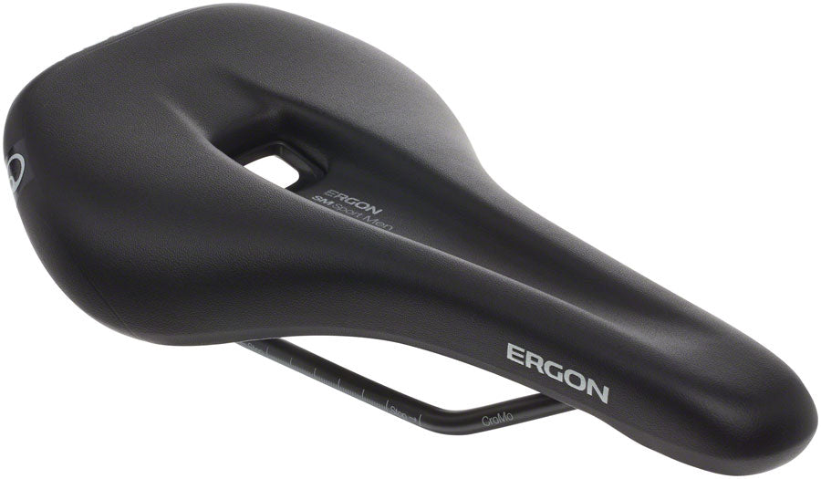 Ergon SM Sport Saddle - Chromoly, Black, Men's