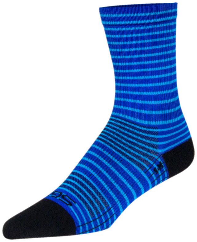 SockGuy SGX Royal Stripes Socks - 6" Royal Large/X-Large