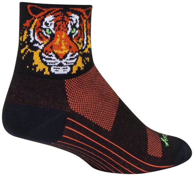 SockGuy Classic Easy Tiger Socks - 3" Small/Medium