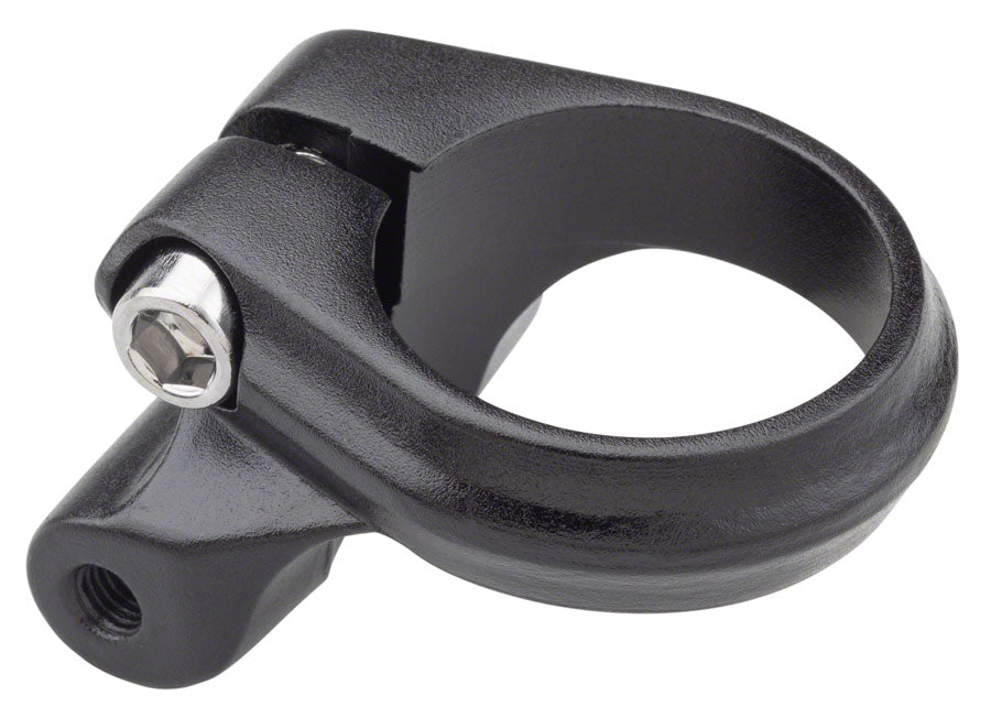 Problem Solvers Seatpost Clamp - 31.8mm Bolt-On Black w/ Rack Mounts