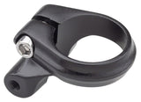 Problem Solvers Seatpost Clamp - 31.8mm Bolt-On Black w/ Rack Mounts