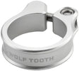 Wolf Tooth Seatpost Clamp - 34.9mm Bolt-On Raw Silver