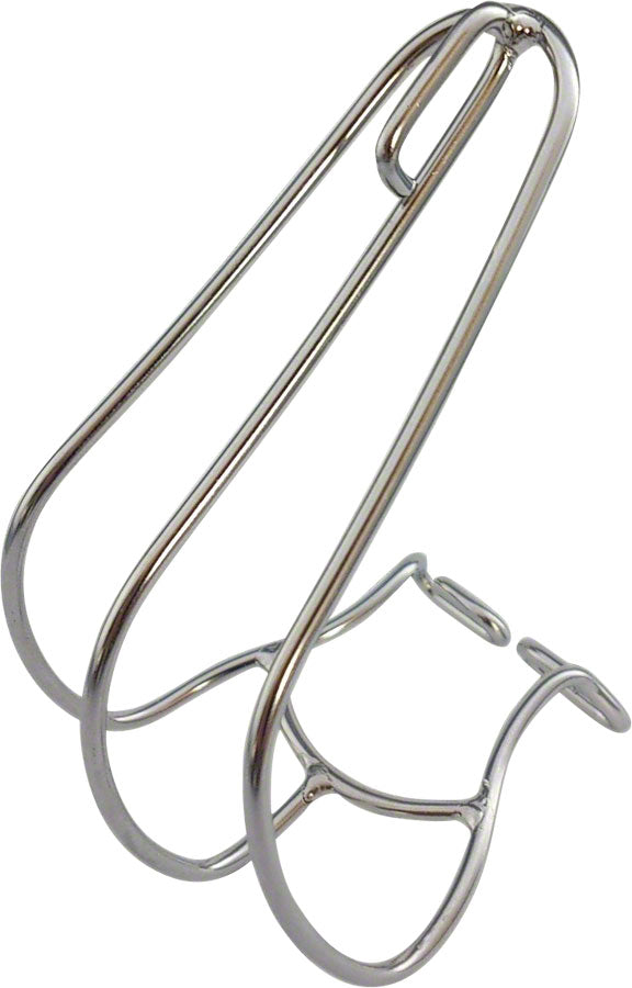 MKS Stainless Steel Cage Toe Clips Silver - Medium