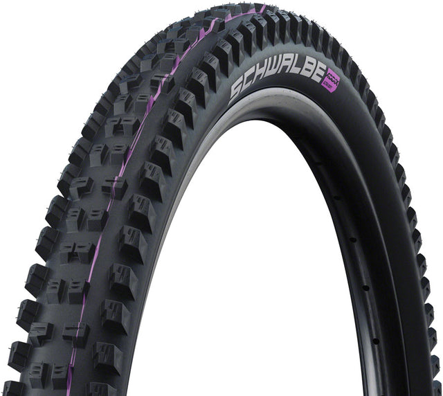 Schwalbe Tacky Chan Tire - 27.5 x 2.40 Tubeless Folding BLK Evolution Line Super Gravity Addix Soft E-50