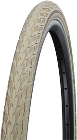 Schwalbe Delta Cruiser Plus Tire - Clincher Wire - 700 x 35, Creme/Reflective, SBC
