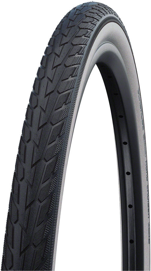 Schwalbe Road Cruiser Tire - Clincher Wire K-Guard Green - 26 x 1.75, White/Black
