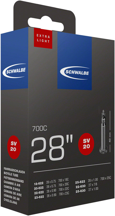 Schwalbe Extra Light Tube - Presta Valve - 700 x 18-25mm, 40mm