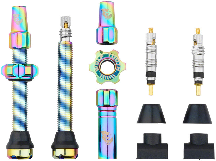 Wolf Tooth Tubeless Valve Stem Kit - 44mm, Rainbow